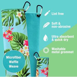 China Custom Sublimation Printed Microfiber Golf Towel Absorbent wholesale