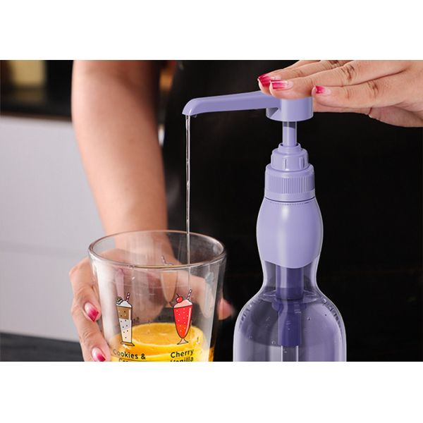 Round Push-Head Dispenser Pump For Food Syrup