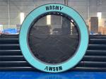 Swimming Pool Round Pool Float Island Folded Inflatable Water Hammock With Mesh