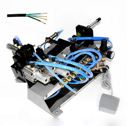 Quality Pneumatic Multi-core sheath wire stripping machine 500 the sheath and core wire is completed at one time for sale