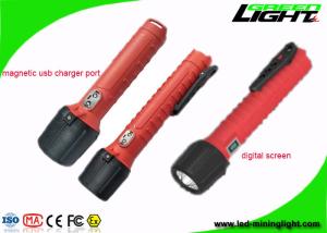 1300Lum LED Flashlight Torch USB Rechargeable Digital Screen IP68 Anti Explosive Led Torch for Outdoor