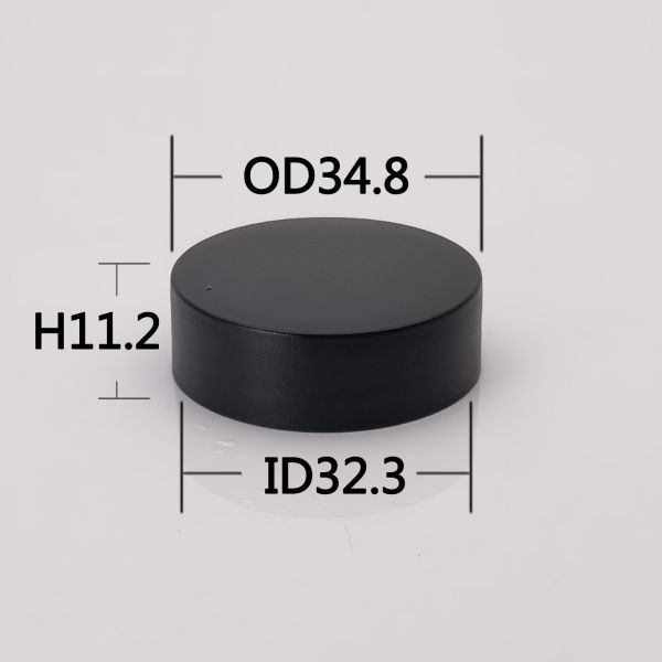 33 MM Frosted Surface Smooth side Screw Cap Continuous Thread Caps