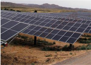 90 Modules 1P Single Axis Solar Tracker Hot Dip Galvanized 24V DC
