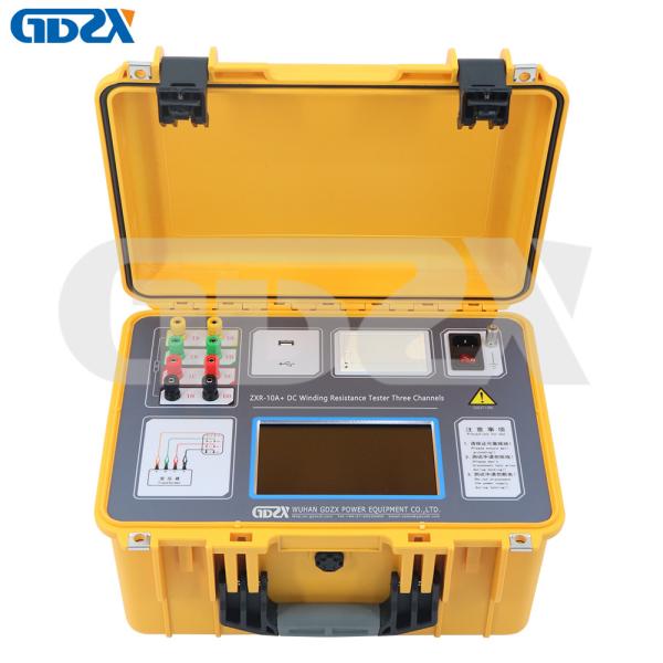 Quality ZXR-10A+ Three Phase Transformer DC Winding Resistance Tester Three Channels for sale