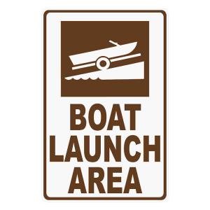 China Boat Launch Area Fishing Spot Sign Hassle free Vinyl 1mm-3mm wholesale