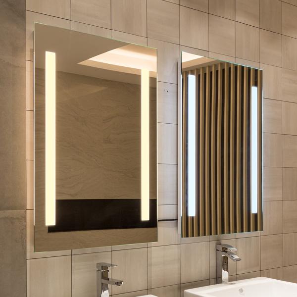 Modern Design Makeup Mirror With Lights Touch Sensor Anti Fog Illuminated Vanity