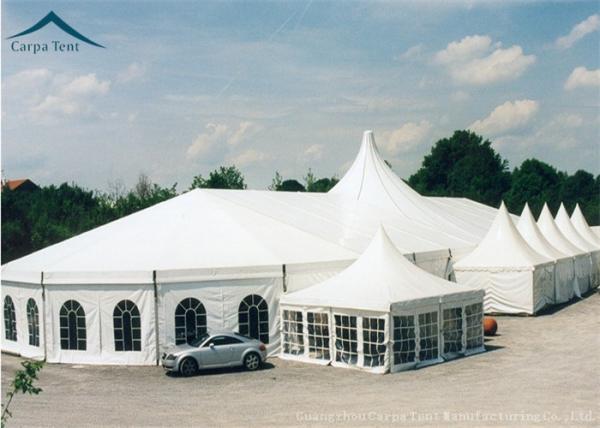 Aluminum Structure Sport Custom Event Tents White PVC Fabric Water Proof
