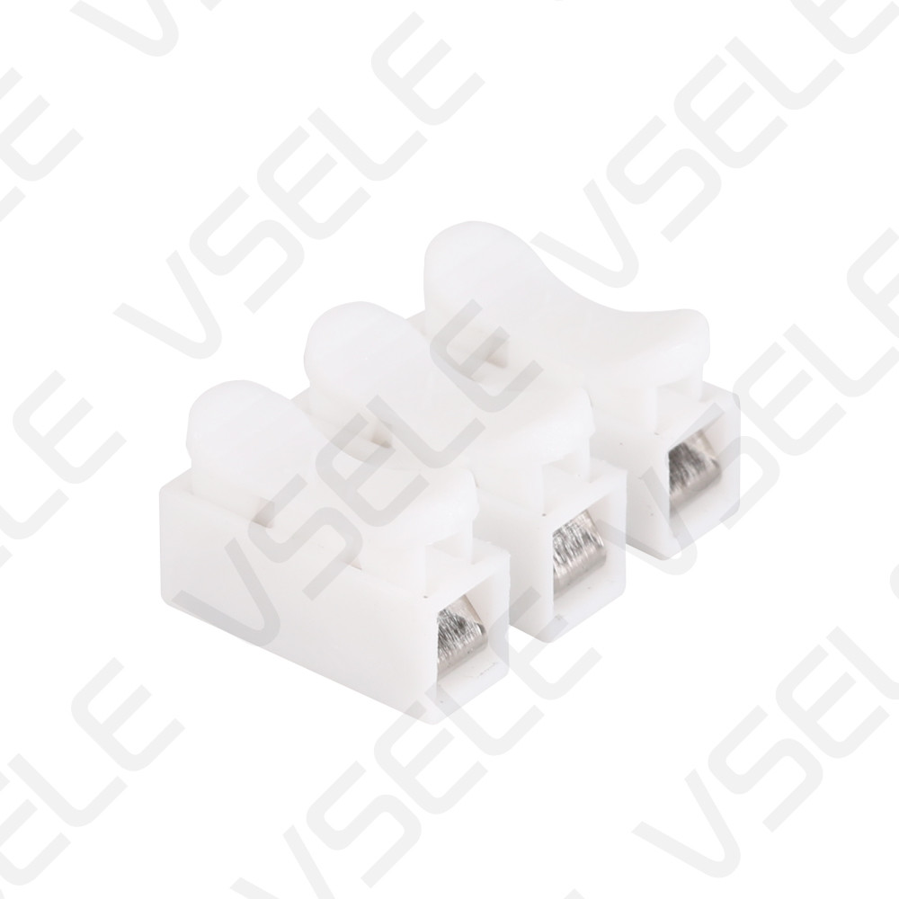 LED Lighting Terminal Block / White Push Quick Connecting Terminals