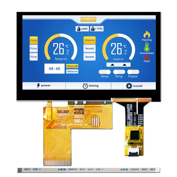 Quality 800x480 4.3 Inch TFT LCD Display Module Capacitive Touch Screen Module Pcap Monitor for sale