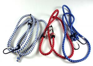 China Motorcycle Retractable Elastic Rope With Hooks / Luggage Strap 80-140cm Length wholesale