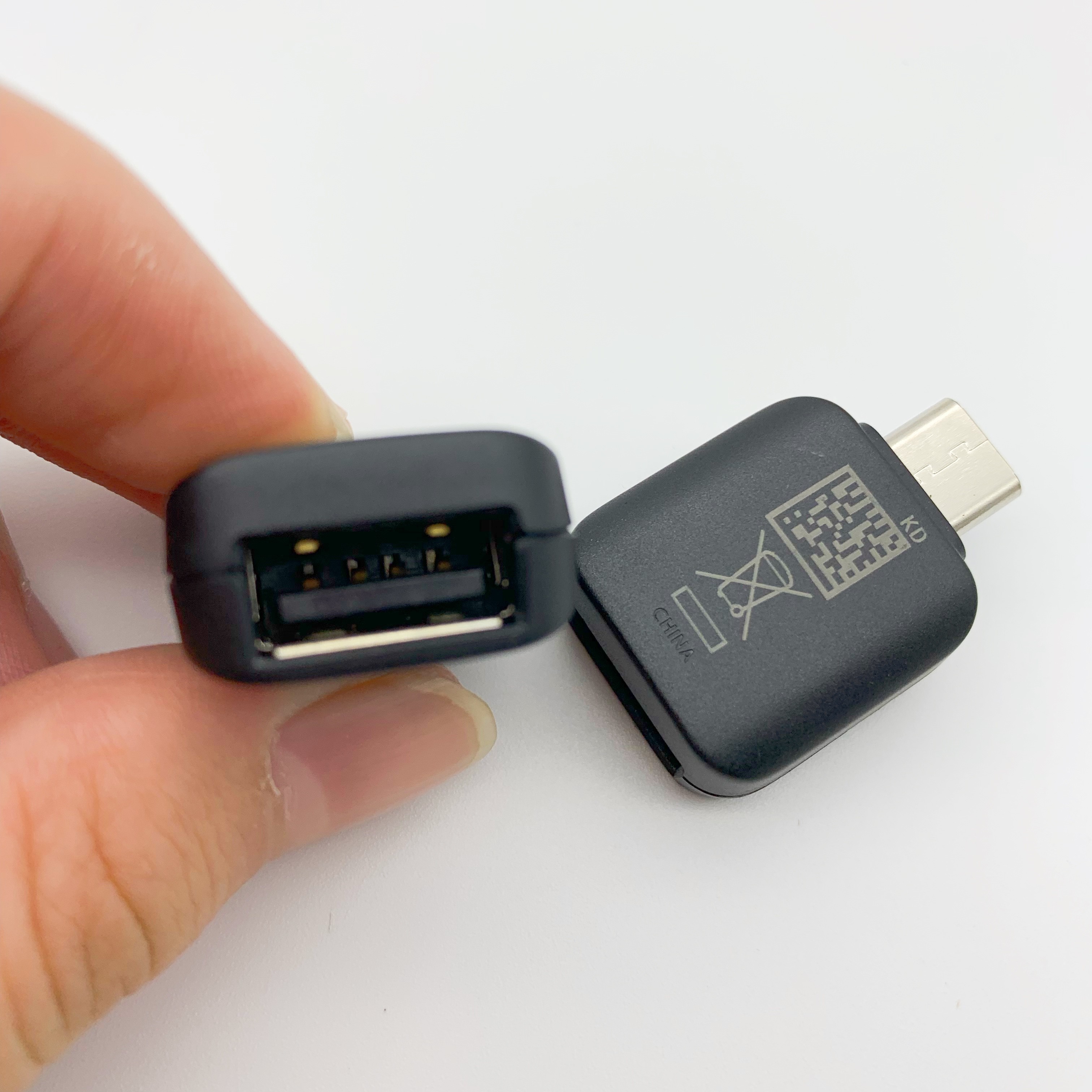 Micro USB 2.0 OTG Adapter With USB Power High End PC Material For Xiaomi