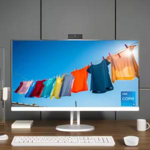 China OEM All-In-One PC, 23.8 Inch FHD Display, Intel Core I3/I5/I7, 16GB RAM, 1TB SSD, Webcam, WiFi, Window10, Home/Business, White on sale