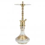 China Brass Chrom Gold Smoking Hookah 2 Holes Type CNC Machining Products for sale