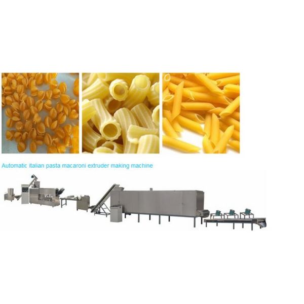 Extrusion Macaroni Production Line , High Efficiency Pasta Macaroni Making Machine