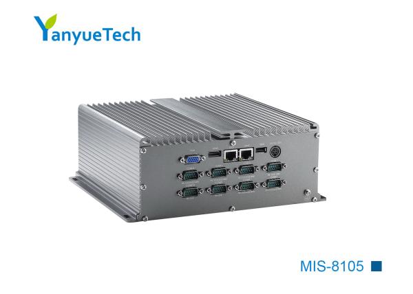 Quality MIS-8105 Fanless Box PC / Fanless Embedded System 1037U CPU Dual Network 10 Series 6 USB for sale