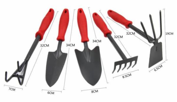 Quality Soft Rubberized Weeder Transplanter Trowel Garden Hand Tool Set for sale