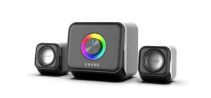 China Wired Computer Speaker 3W*2 Mid-tweeter+5W Bass 52mm Speaker 65dB SNR USB / Bluetooth Switching For Office Workers wholesale
