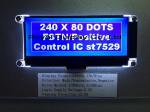 240X80 Cog IC St7529 Transflective LCD Display FStn FPC Parallel