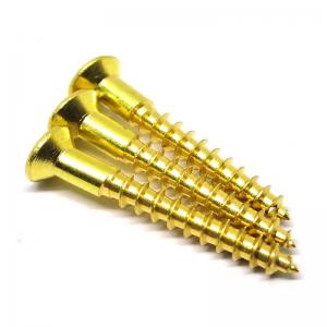 China Drywall Brass Self Tapping Screws 125mm Length Stainless Steel Machine Screws on sale