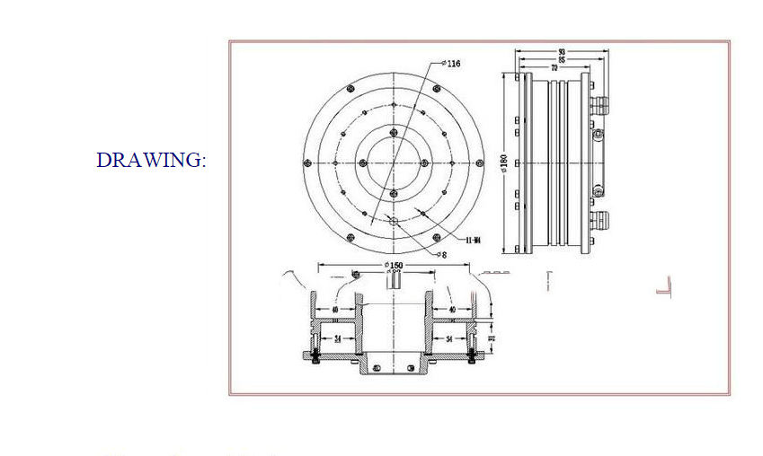 18W waterproof IP66 underwater led light housing