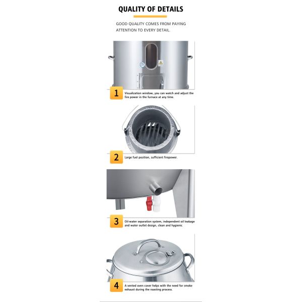 Newest Style Charcoal Peking Duck Roaster Oven Stainless Steel Charcoal Roasting Duck Oven