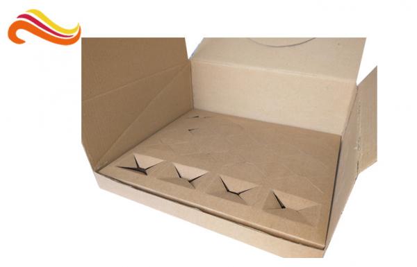 Disposable Corrugated Paper Box , Corrugated Packaging Box With Square Shape