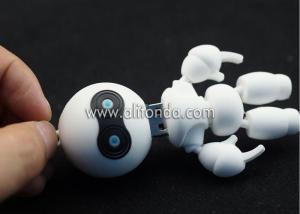 China Soft PVC 3d robot shape USB flash driver custom 3d USB flash disk for promotion wholesale