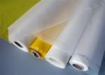 Plain Weave Polyester Screen Printing Mesh , White Yellow Screen Fabric Mesh