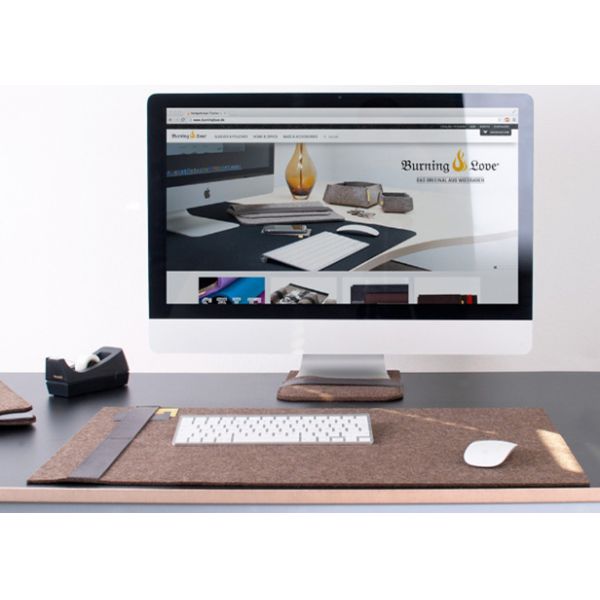 Multi Functional Office Dual Use 40*80cm Felt Mouse Mat