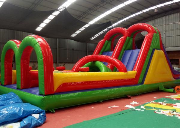 Quality Multi - Function Classical Obstacle Course Jump House Four  Suture Technology for sale