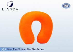 Soft Traveling Memory Foam Contour Pillow U - Shape With Velboa Fabric