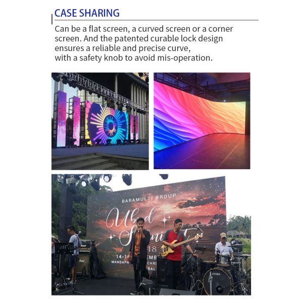 Immersive Design Rent LED Video Wall Adjustable Color Temperature
