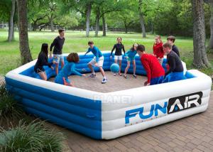 China Funny Portable Interactive Inflatable Gaga Ball Pit / Inflatable Gaga Ball Court For Kids Outdoor Games on sale