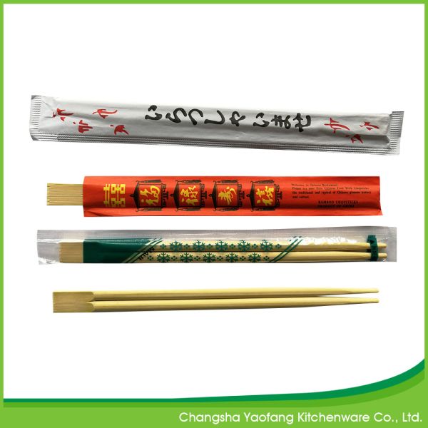 Sushi Roll Disposable Bamboo Chopsticks 24cm Twins Eco Friendly