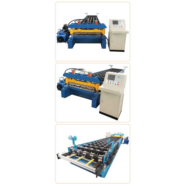 PPGI Corrugated Sheet Roll Forming Machine , Metal Roof Roll Forming Machine Non Scratch