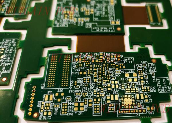 Quality Multilayer Rigid Flex PCB Board / 8 Layer Pcb 1.0MM Green Solder Mask for sale