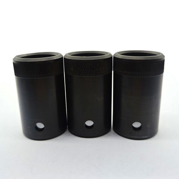 Black CNC Machining Parts Customized CNC Milled Parts High Precision