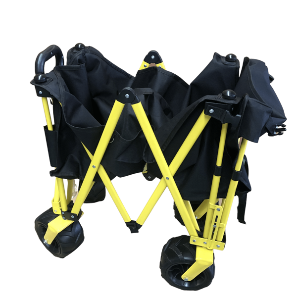 Easy Storage Foldable Wagon Cart Folding Camp Wagon With Extension Outdoor