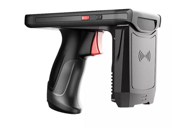 Quality Portable Android RFID UHF Reader Phone With Pistol Grip and 1D 2D Barcode Scanner for sale