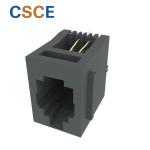 5222-E Series 4P4C UnShielded RJ11 Modular Jack With Brim 180 Degrees Insert