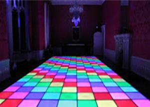 China SMD3538 sound active dj led disco dance floor , warm white beam led disco floor panels wholesale