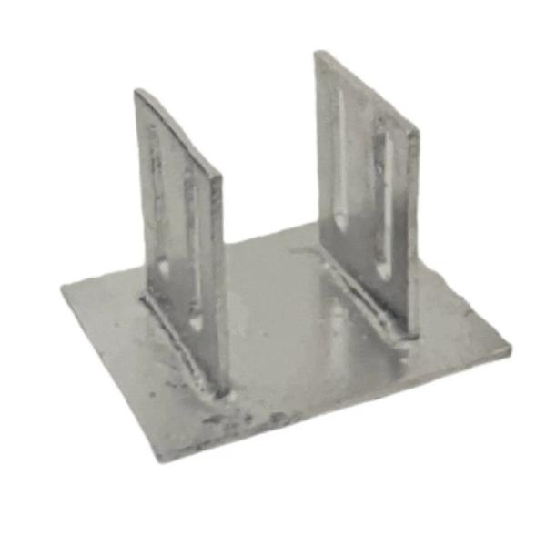Quality Rectangular Aluminum Embedded Curtain Wall Bracket Class A Fire Rated Silver Anodized for sale
