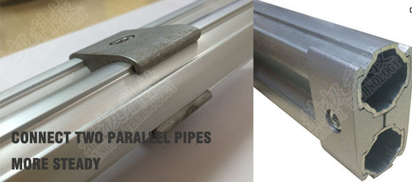 Sandblasting Aluminum Pipe Joint Parallel Holding Plate External Connector