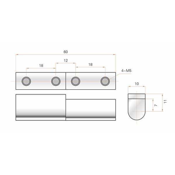 OEM Industrial Cabinet Hinges , Cabinet Hardware And Hinges Bright Surfacing