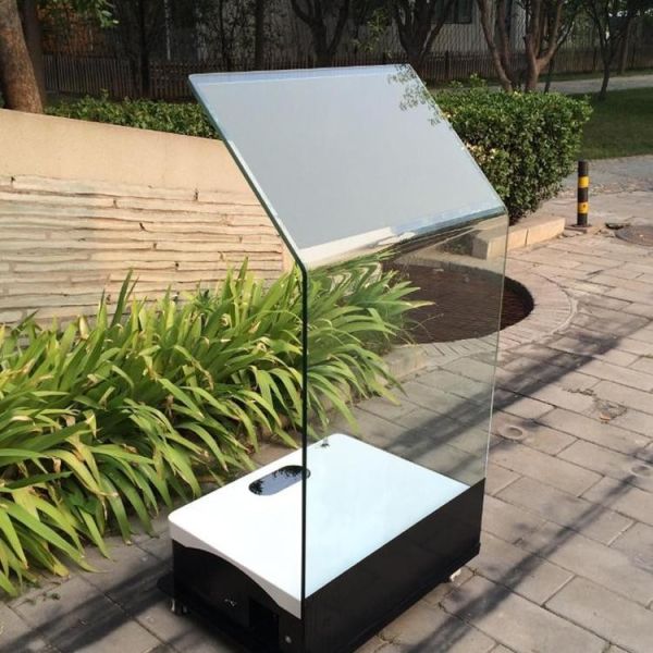 Rear Projection Film 30 Inch Interactive Touch Kiosk Holo Transparent Glass With