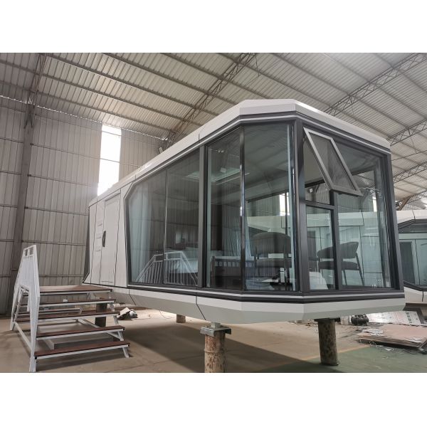 Prefab Modular Container House for Hotels with Glass Wool Insulation