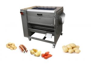 China 500KG/H Sweet Potato Peeling Machine Carrots Ginger Cassava Onion Cleaning on sale