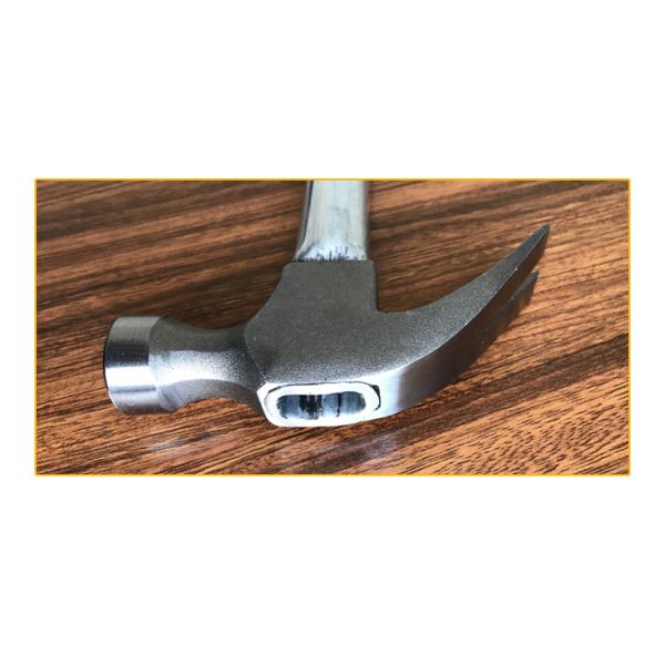 American type claw hammer with steel tube handle