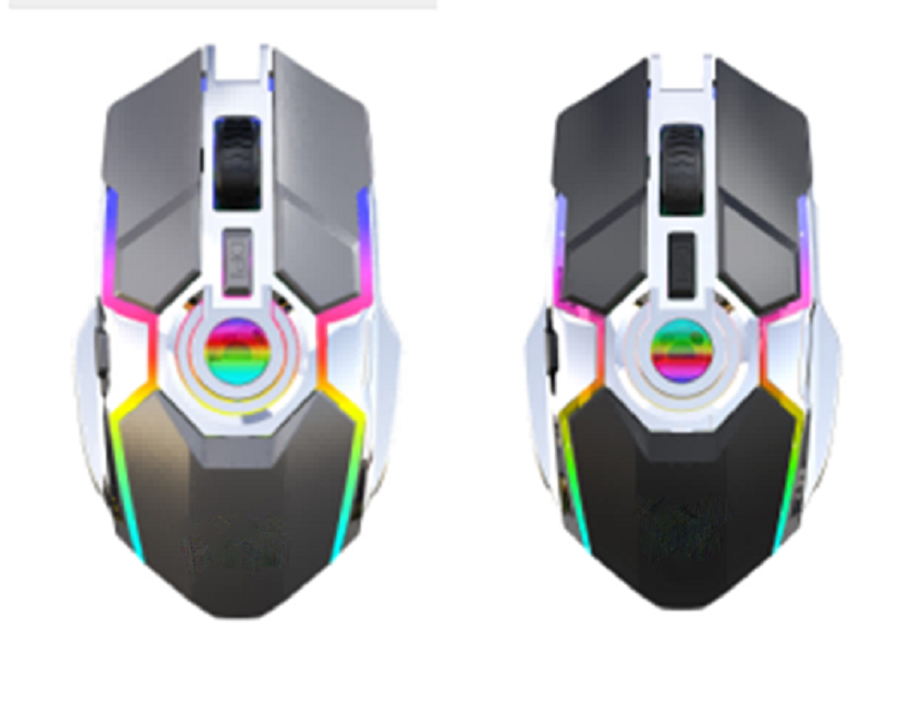 7-Button 2.4G Wireless Gaming Mouse with 1000-2400DPI & RGB Lighting