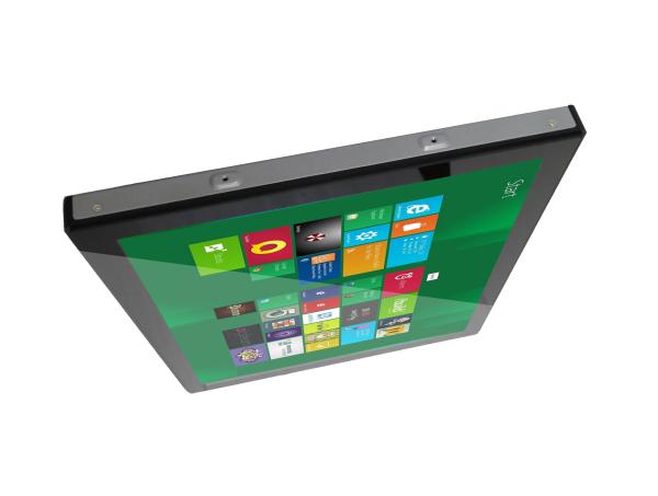 Quality 19 inch industrial flush mount PCAP touchscreen LCD Monintor with VGA,DVI,HDMI input for koisk,industrial control for sale